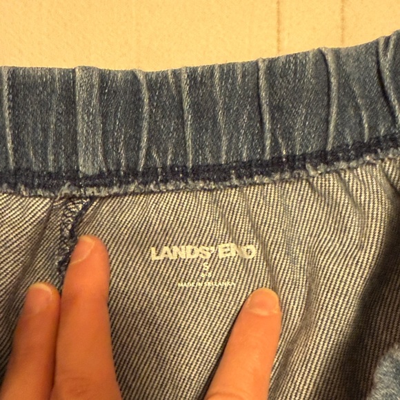 Bundle Three Lands' End Elastic Waist Pants - Picture 6 of 16